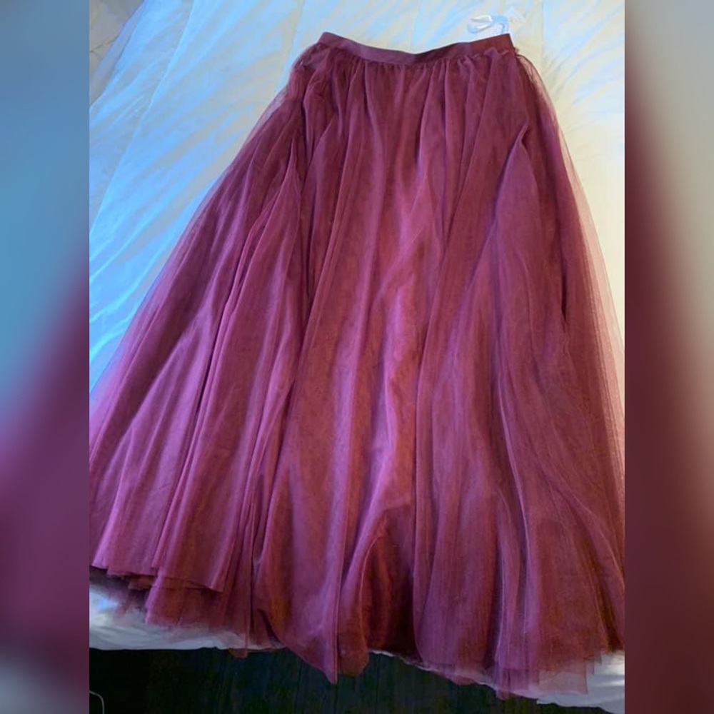 Cabernet Tulle Maxi Skirt - Revelry Brand